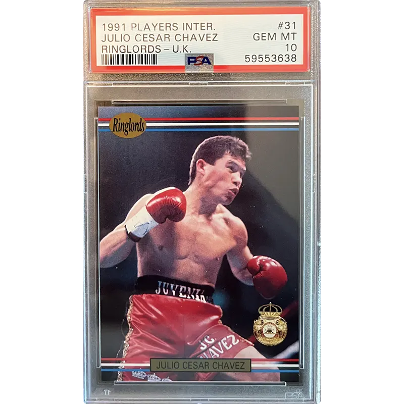 1991 Players International Julio Cesar Chavez Ringlords-U.K. PSA 10